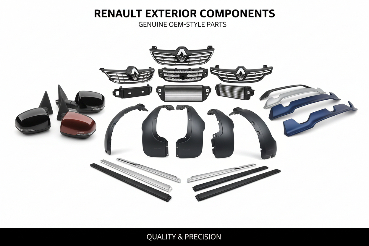 Parti esterne di carrozzeria Renault e Dacia