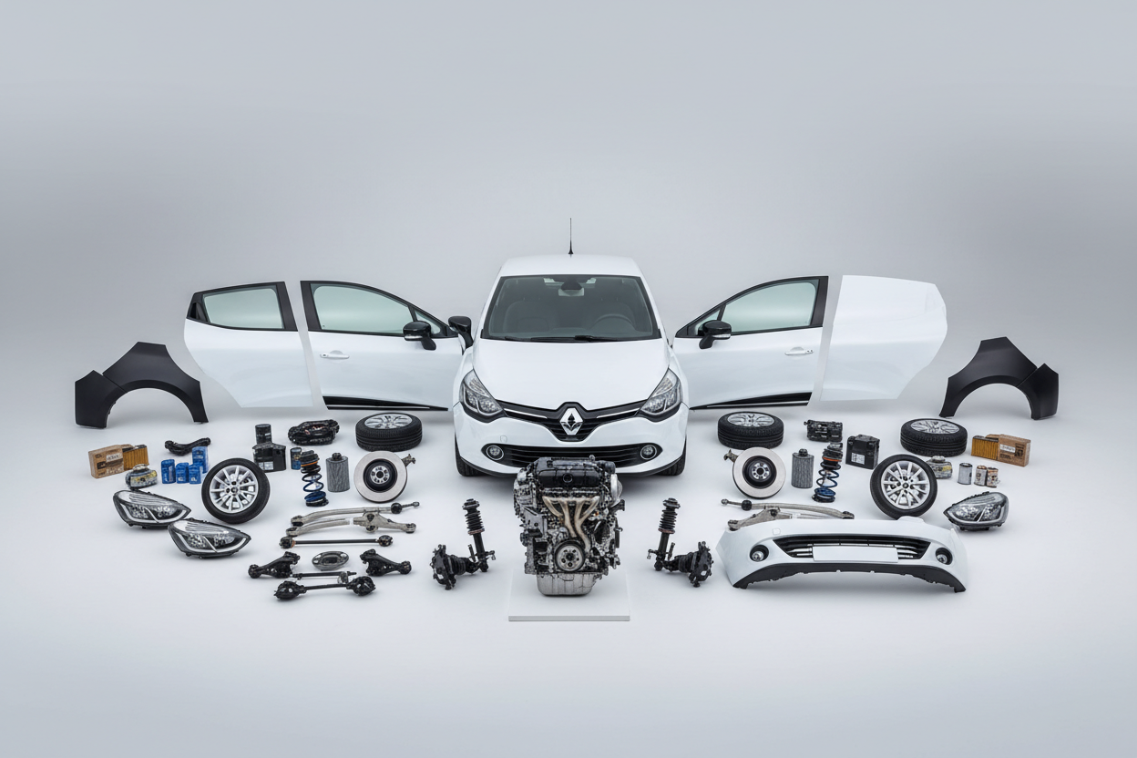 vendita ricambi di carrozzeria e meccanica Renault Clio