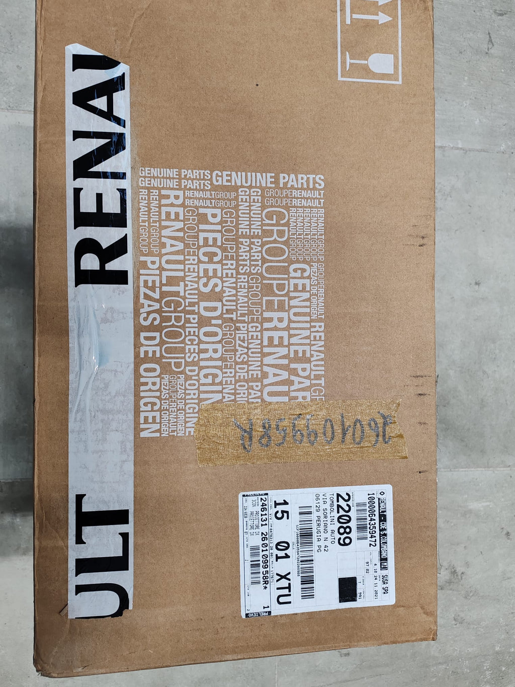 260109958R - fanale anteriore destro Renault Kangoo 2