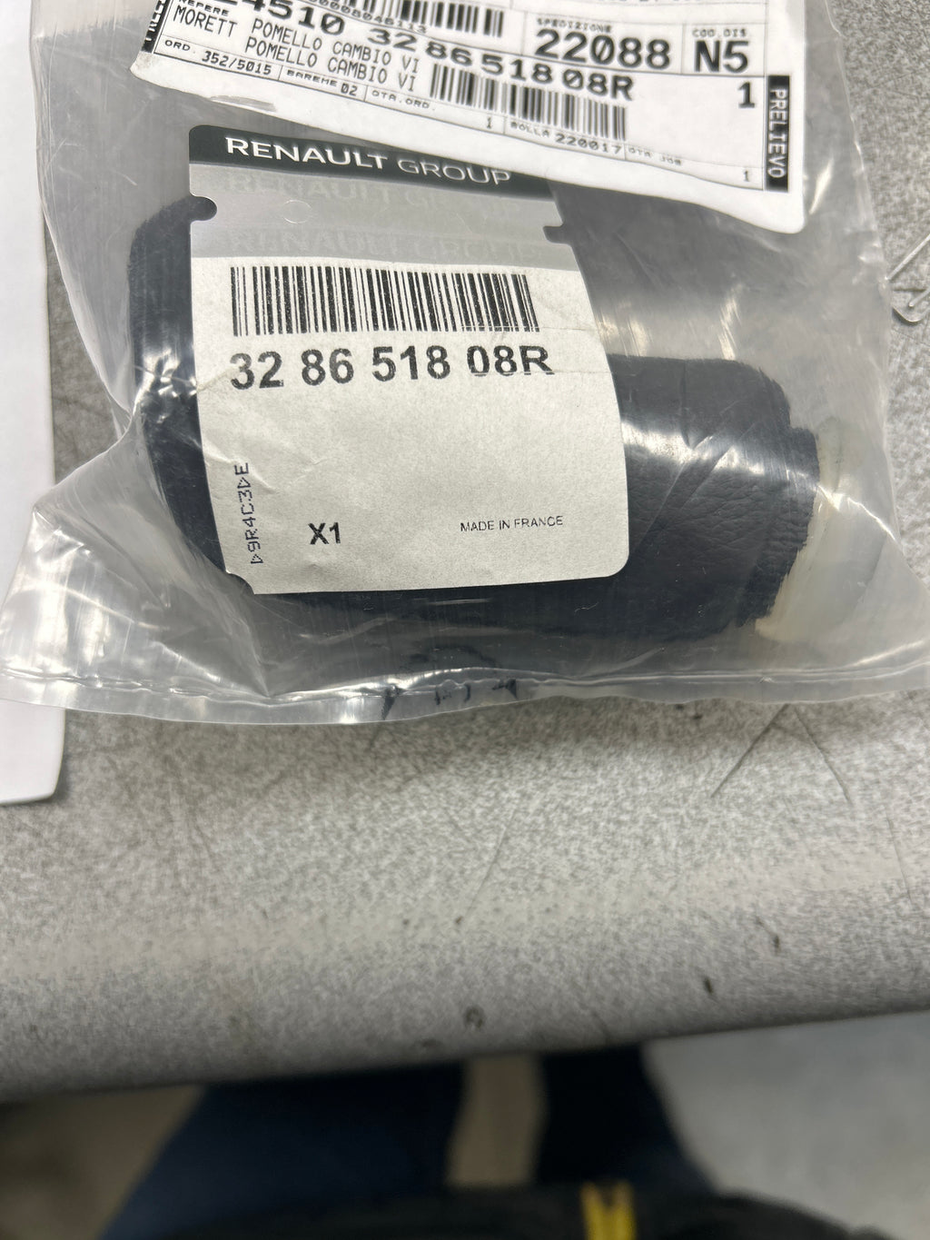 38651808R pomello cambio Renault clio 4, Twingo 3, captur