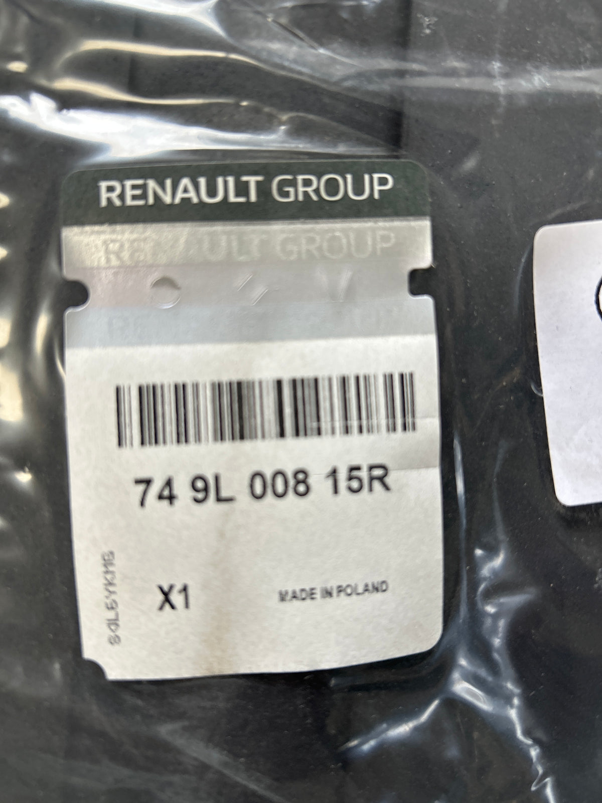 Tappetino in gomma per bagaglio Renault Rafale: 749L00815R