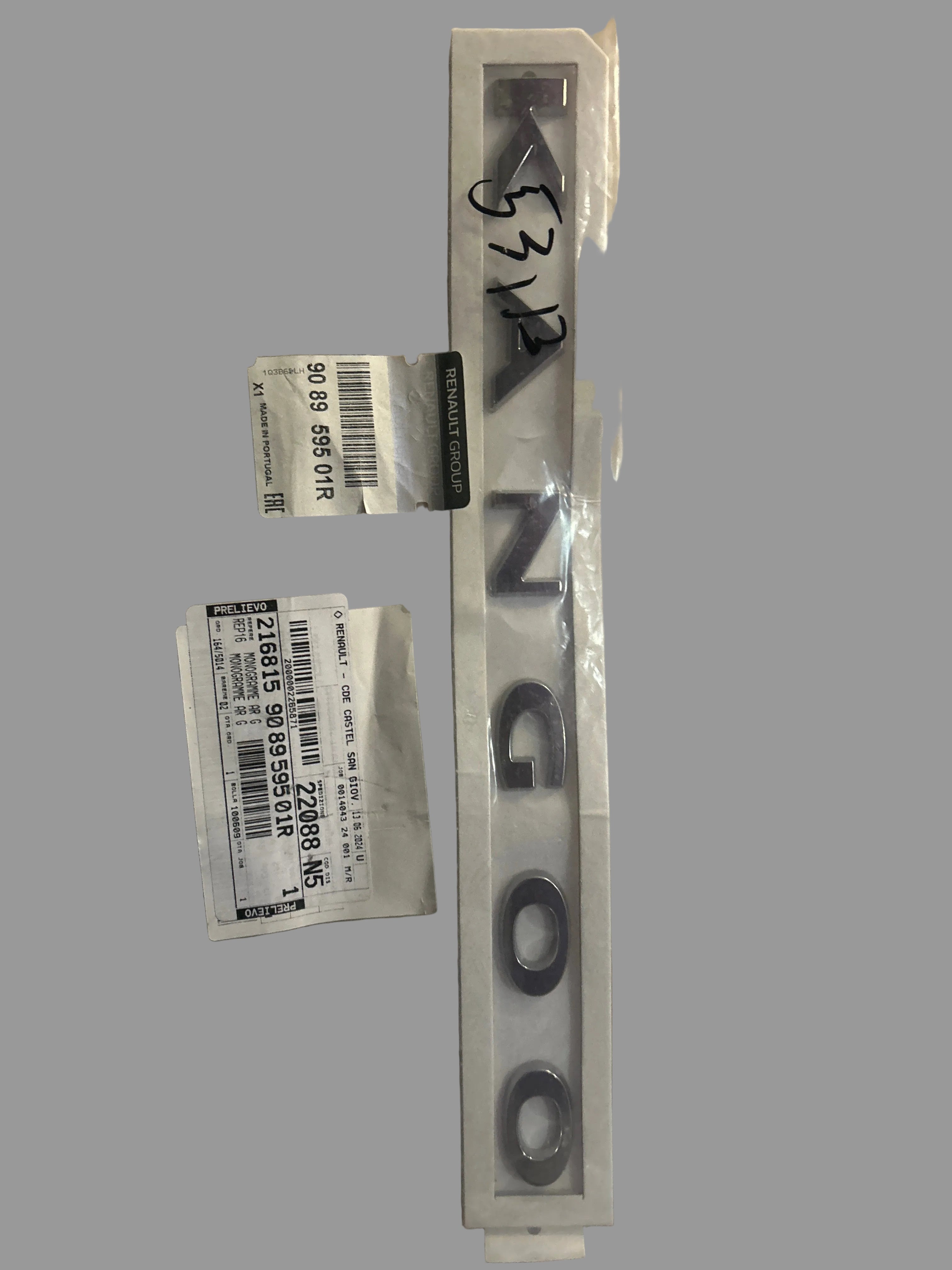 908959501R: monogramma Renault Kangoo 2 - sconto 55%