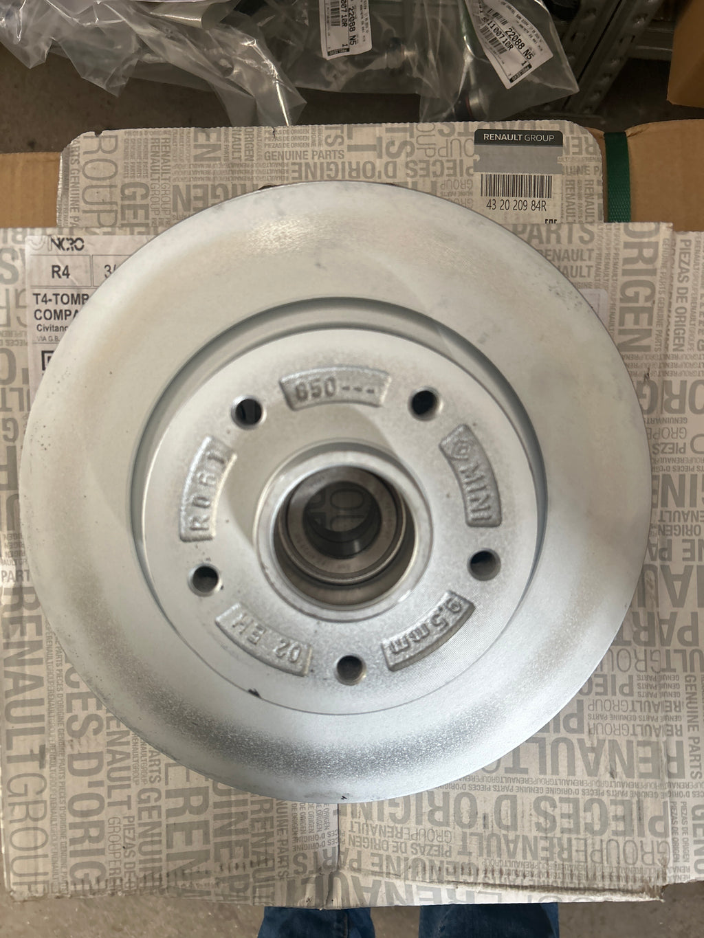 Disco freno posteriore Renault Gran Scenic 3: 432020984R