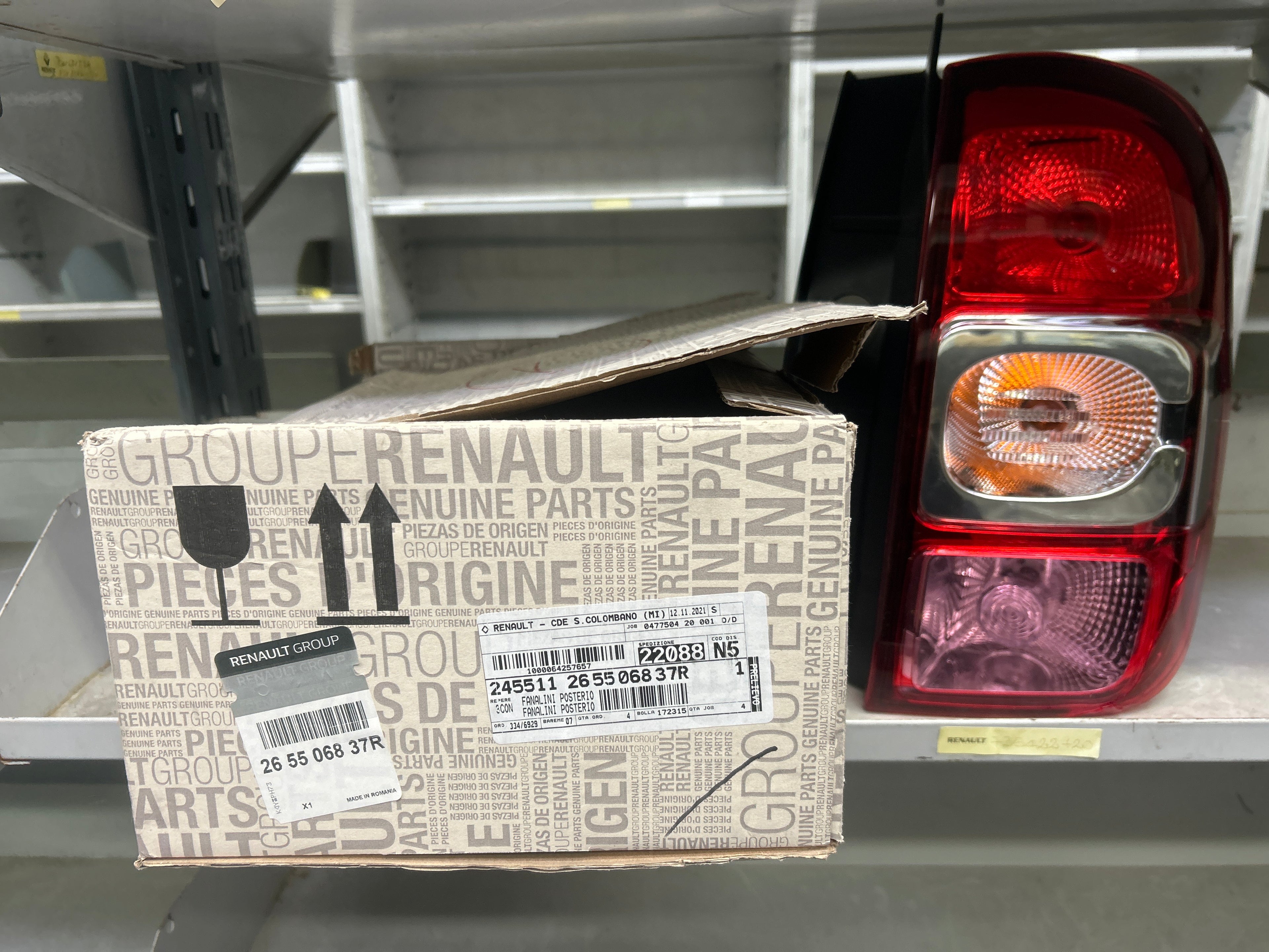 265506837R: fanale posteriore destro Dacia Duster1