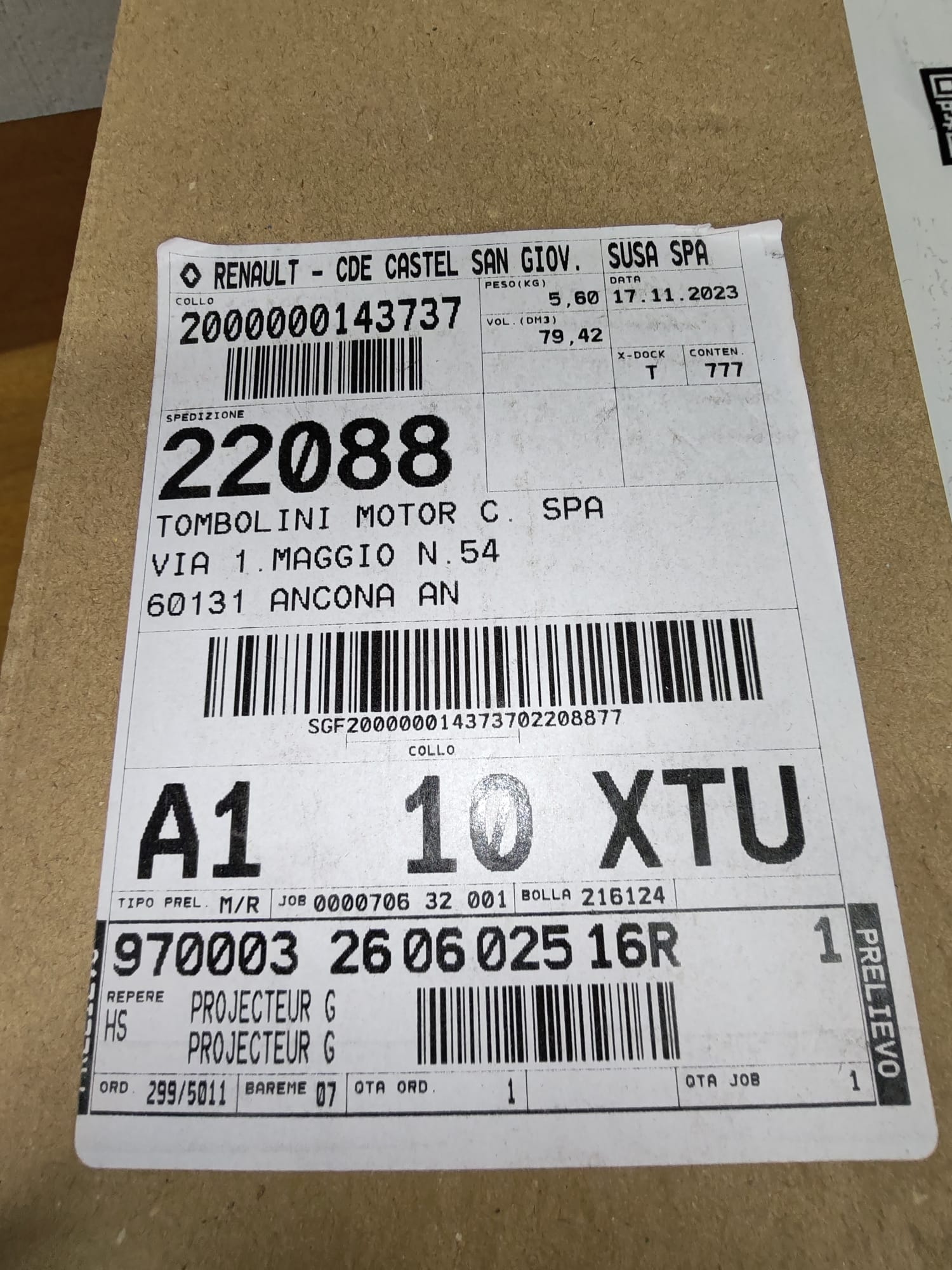 Faro anteriore sinistro Dacia Sandero 3: 260602516R