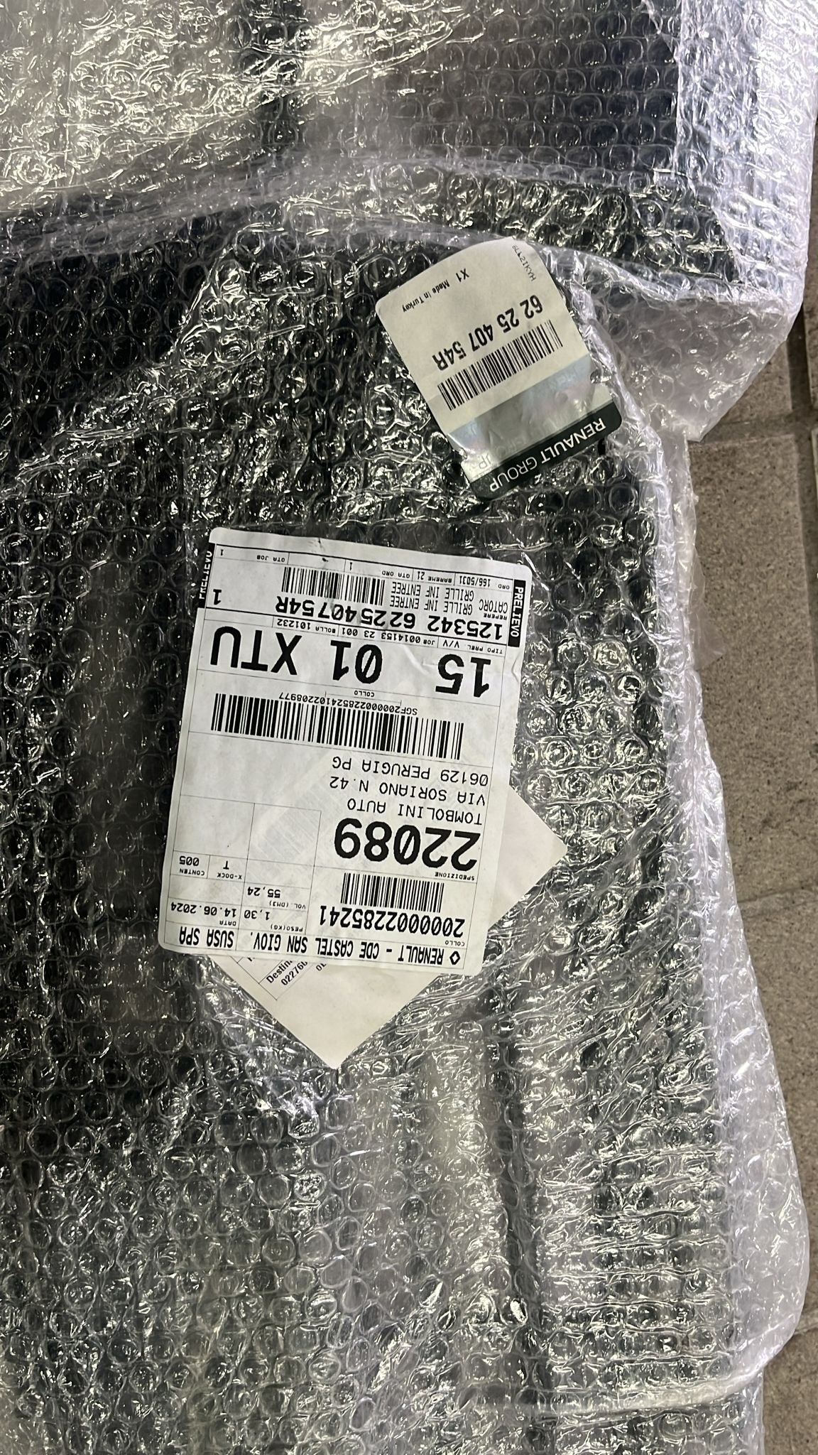 Griglia paraurti anteriore Renault Clio 4: 622540754R