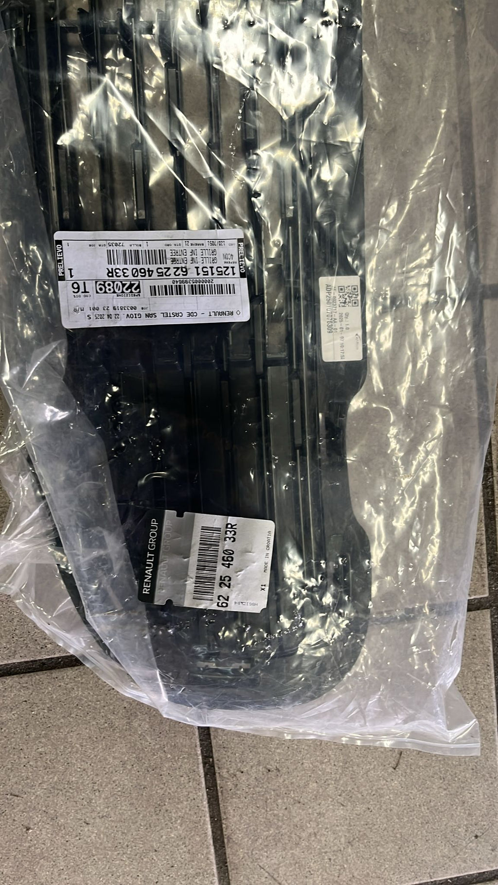 Griglia paraurti anteriore Renault Twingo 3: 622546033R