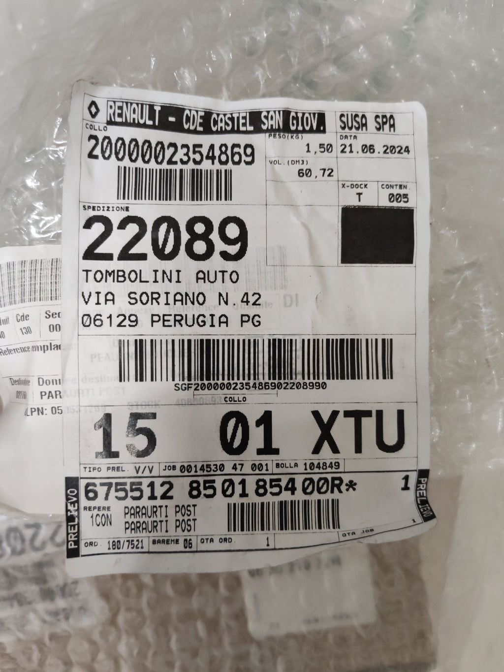 Paraurti posteriore Renault Megane 4: 850185400R