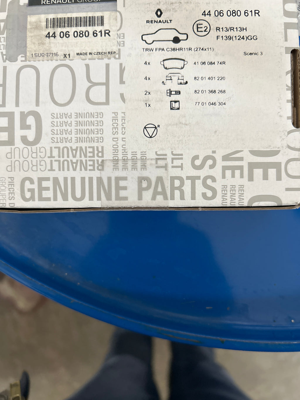 Pasticche freno posteriori Renault Gran Scenic 3: 440608061R