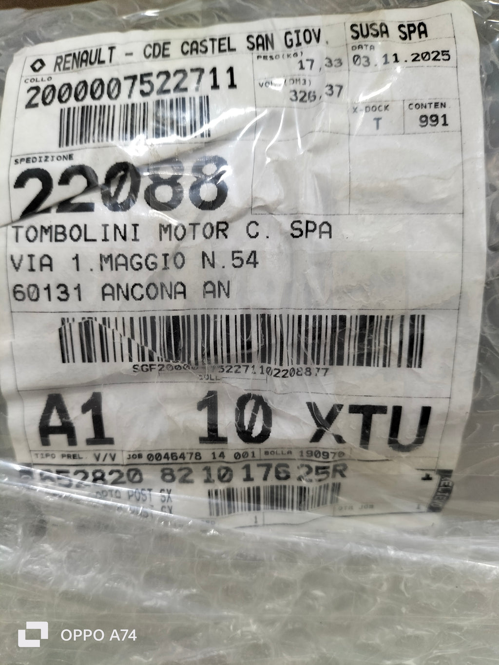 Porta posteriore sinostra Dacia Sandero 2: 821017625R