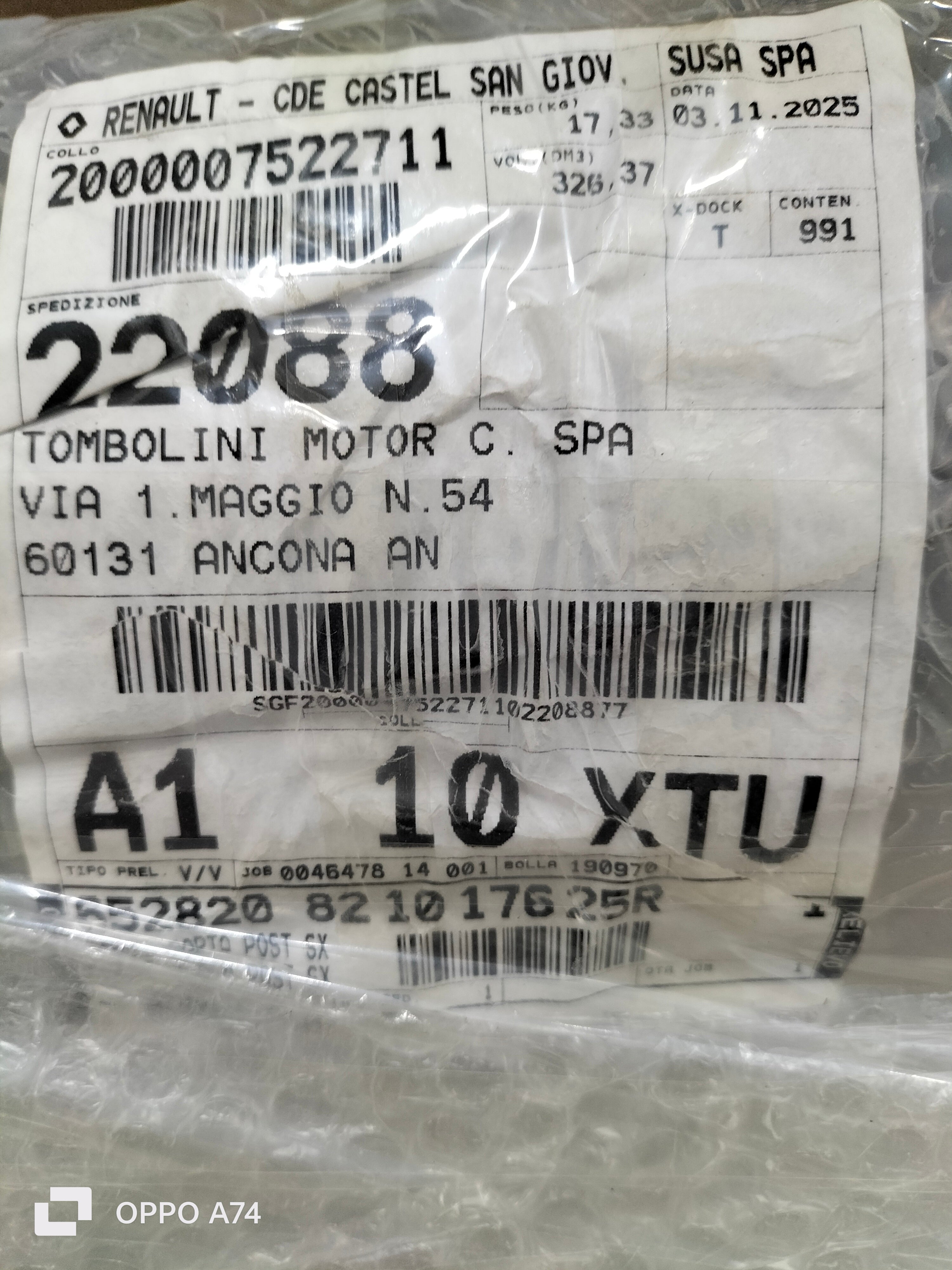Porta posteriore sinostra Dacia Sandero 2: 821017625R