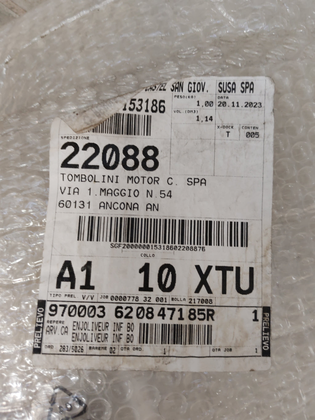 Modanatura paraurti anteriore Renault Captur 2: 620847185R