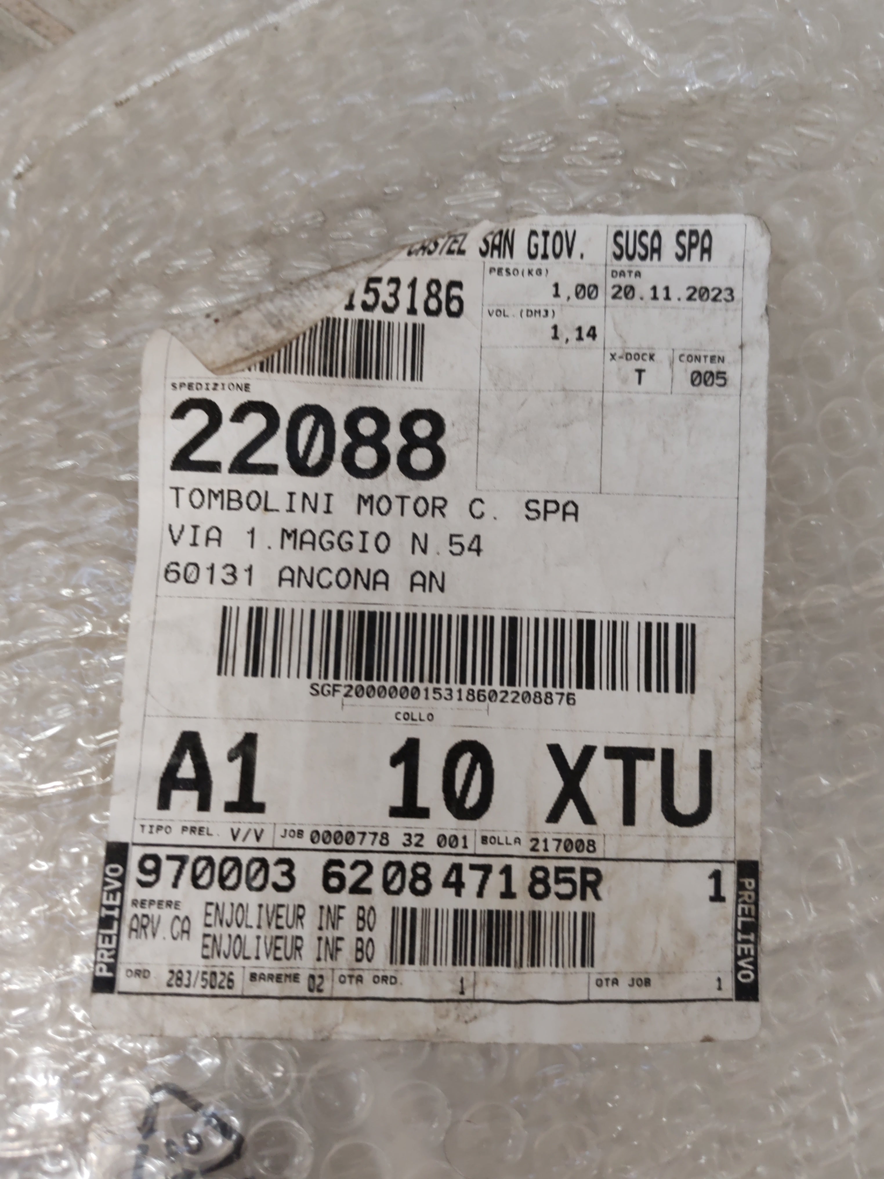 Modanatura paraurti anteriore Renault Captur 2: 620847185R